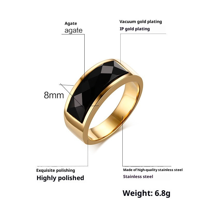 Collection de Bagues Chevalière - Noir & Or