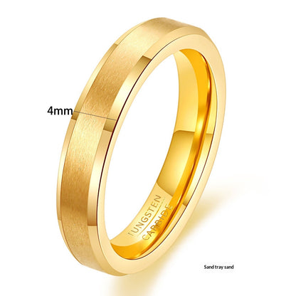 Collection d’Alliances minimalistes - Acier, Noir & Or Mat