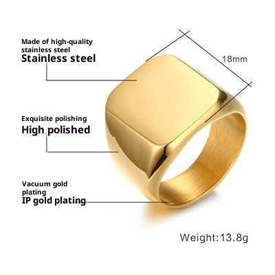 Collection de Bagues Chevalière - Noir & Or