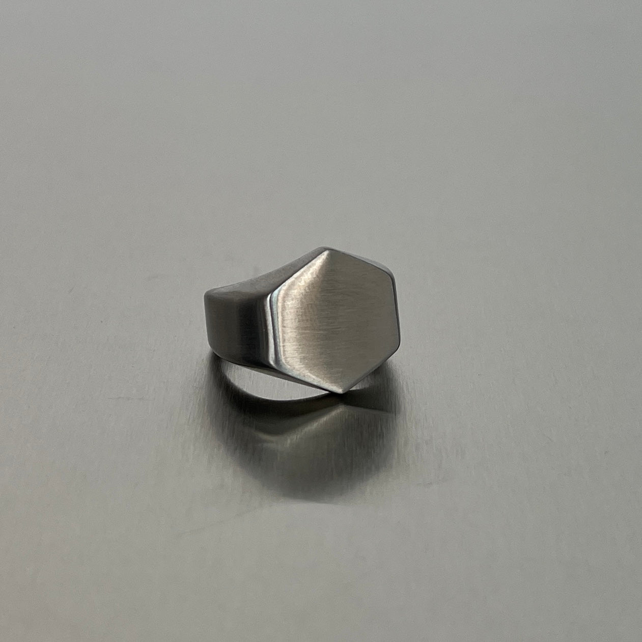 Collection de Bagues Chevalière - Acier argenté