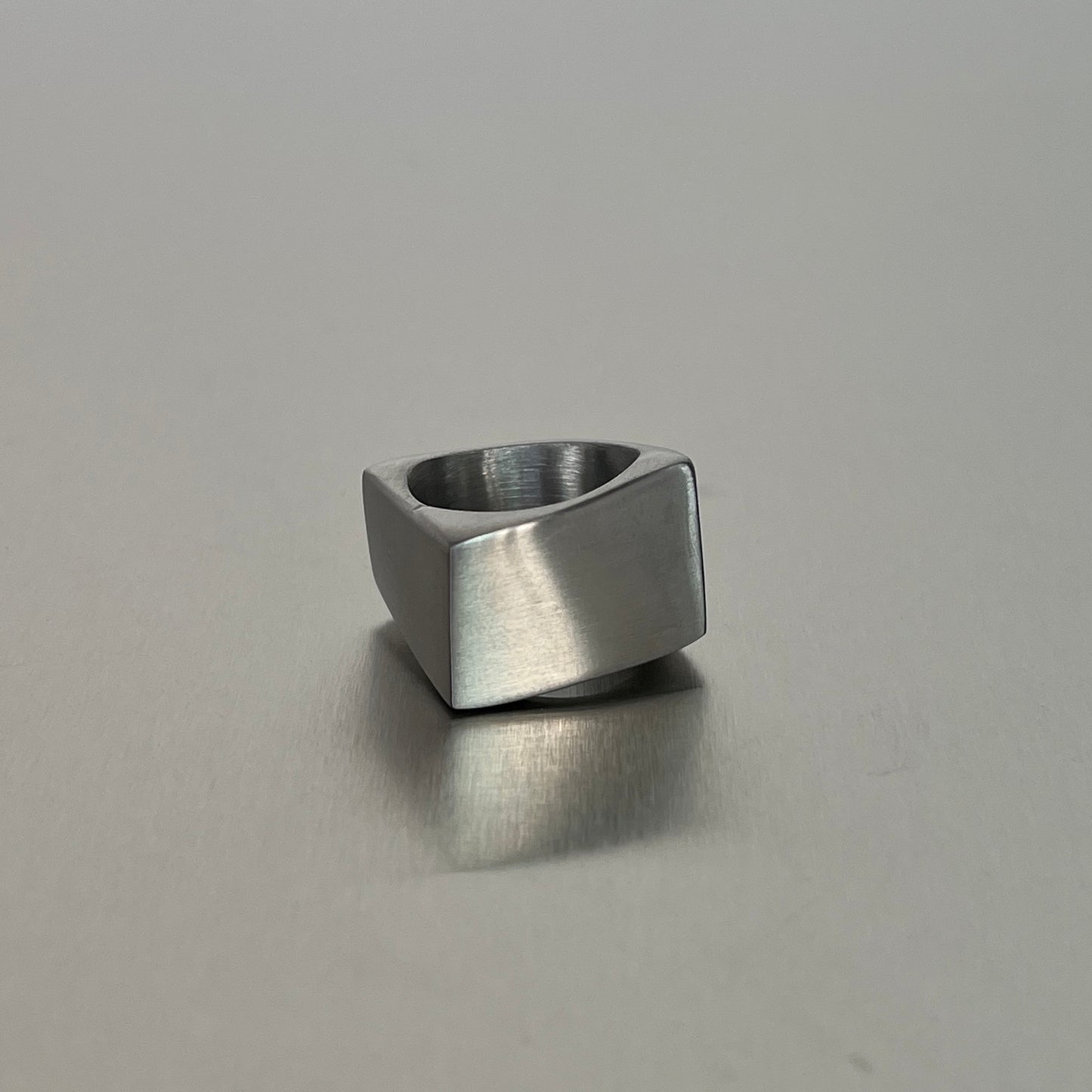 Collection de Bagues Chevalière - Acier argenté